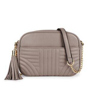 8468 Quilted Crossbody Bags - Stylish Camera Bag with Tassel - Lightweight